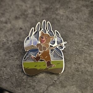 Disney Brown and Blue Bear Paw Pin